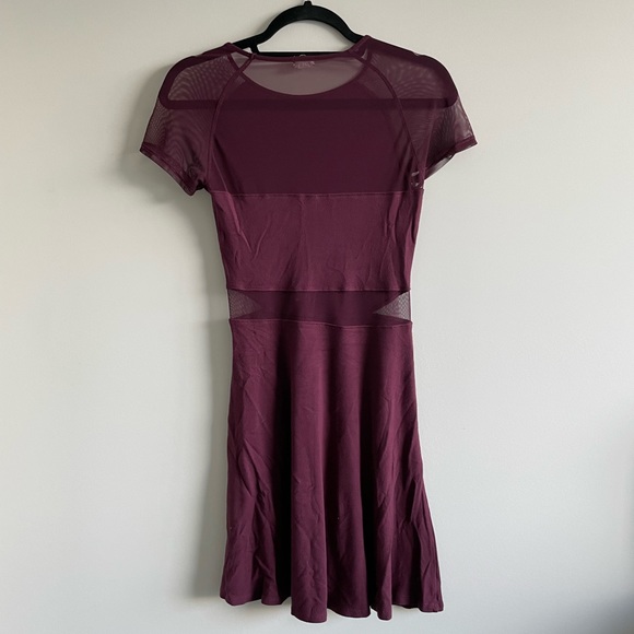 Burgundy Skater Dress Size S Good Condition - Picture 3 of 3